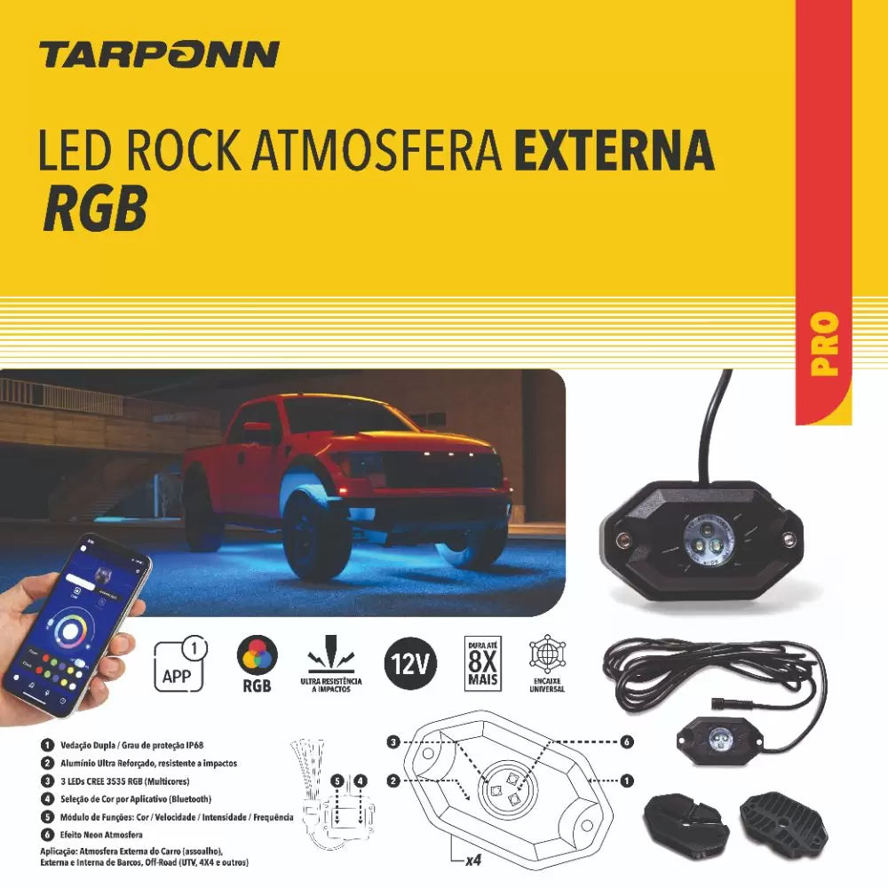 Rocklight RGB Tarponn PRO 4 Unidades