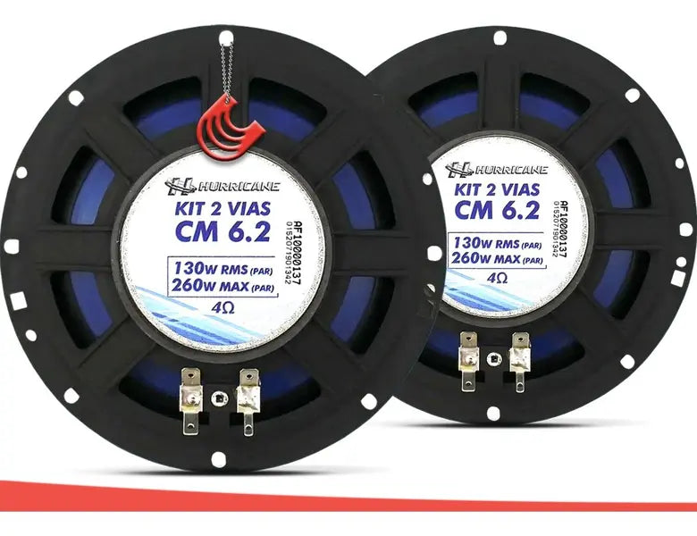 Alto Falante Kit 2 Vias 6" Hurricane