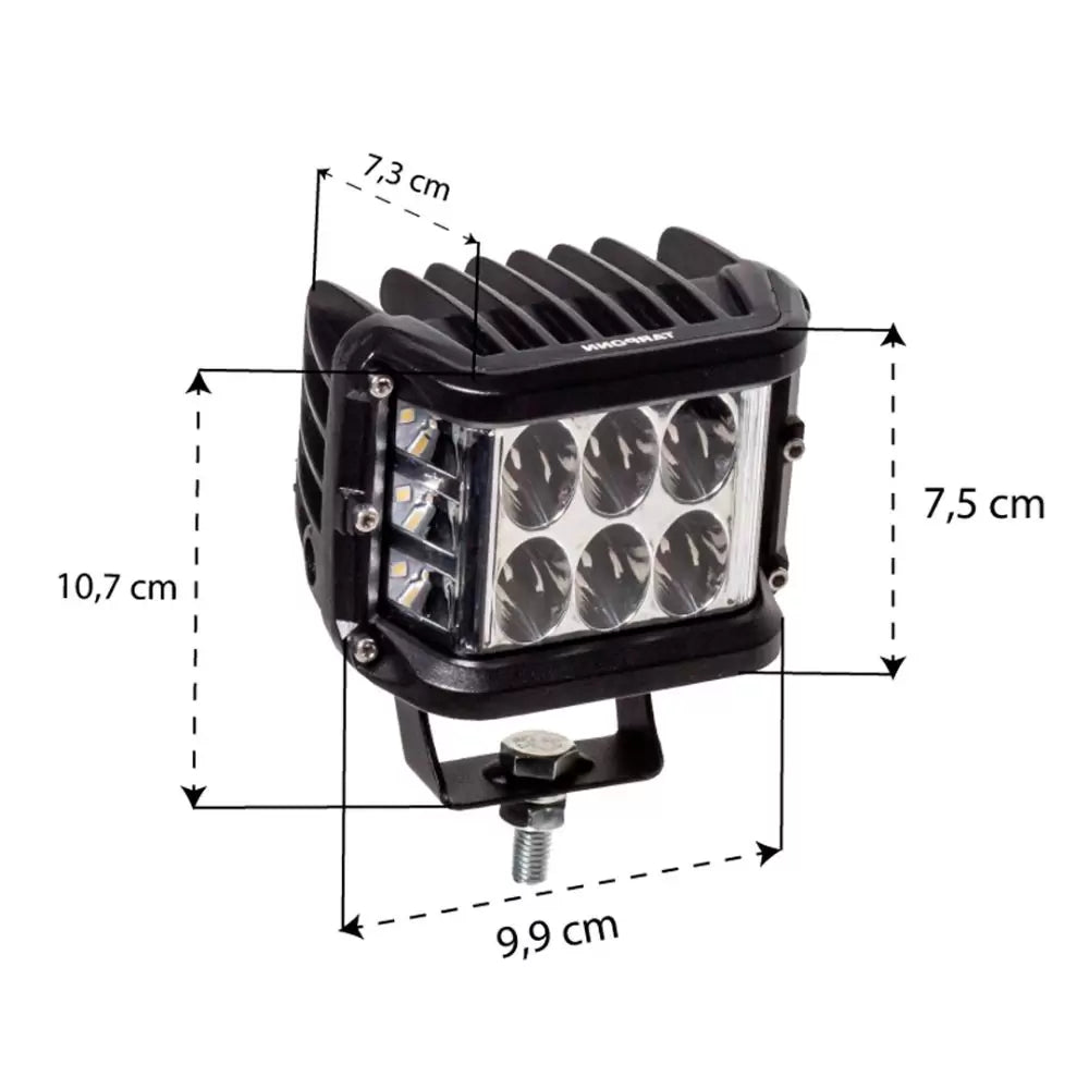 Farol de Milha LED Tarponn C/ Strobo Lateral
