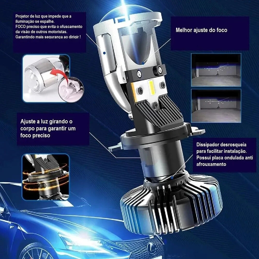 Lâmpada de LED Shocklight Elíptico 12-24V 6500k