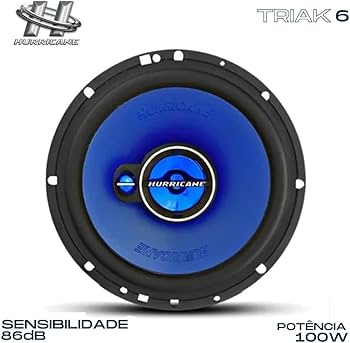 Alto Falante 6" Hurricane Triaxial
