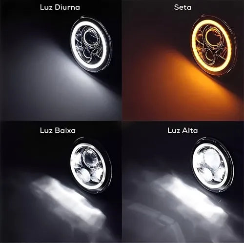 Farol Angel Eyes H4 7"
