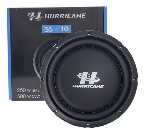 Subwoofer Hurricane 10" Slim 250RMS