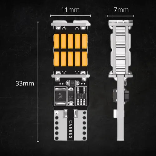 Lâmpada de LED âmbar T10