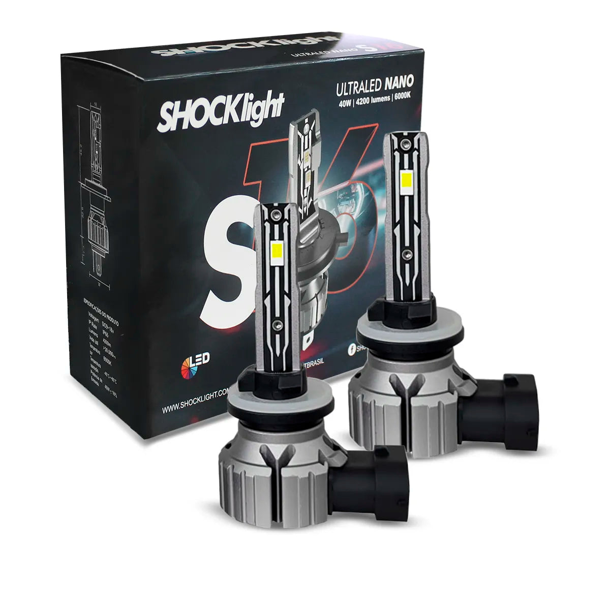 Lâmpada de LED Shocklight S16 Nano 6000K 12V