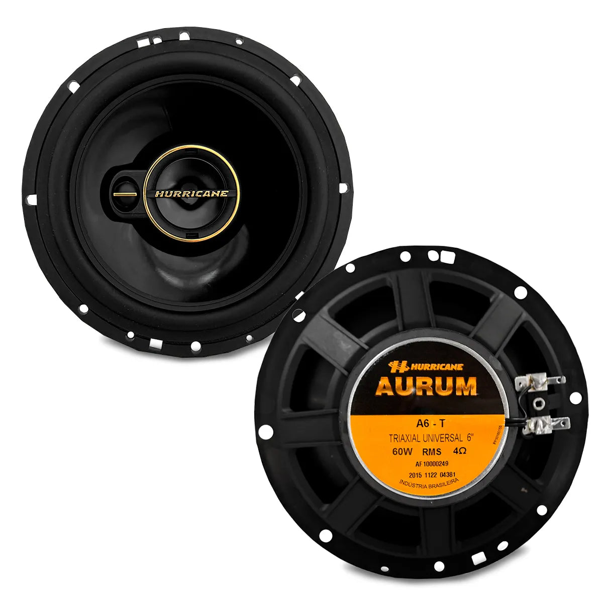 Alto Falante 6" Hurricane Aurum Triaxial