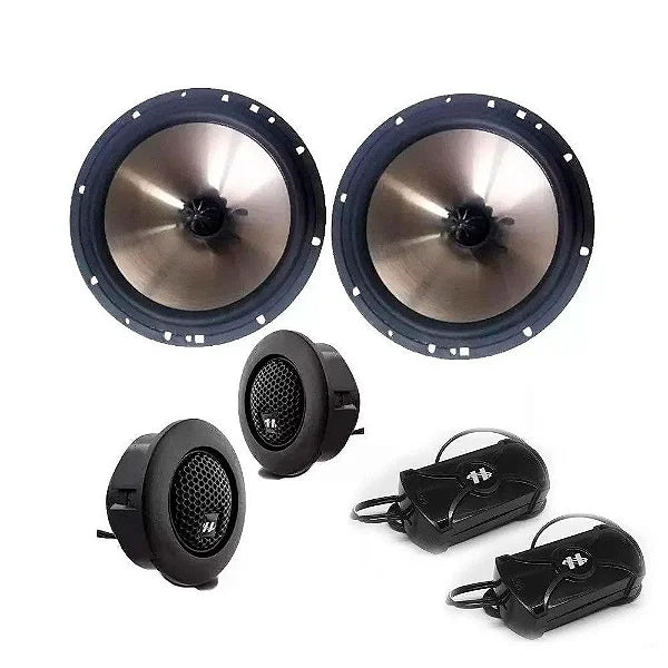 Alto Falante Kit 2 Vias Hurricane Platino