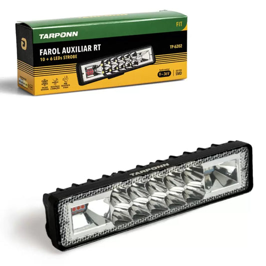Mini Barra de LED C/ Strobo Azul e Vermelho Tarponn