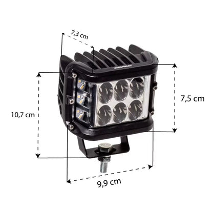 Farol de Milha LED Tarponn C/ Strobo Lateral