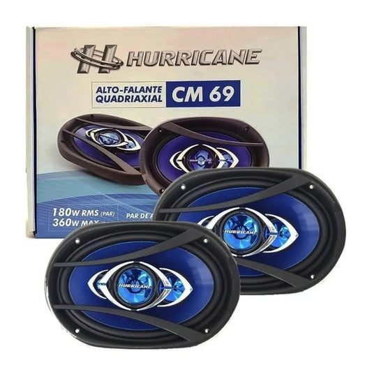 Alto Falante 6X9 Hurricane Quadriaxial