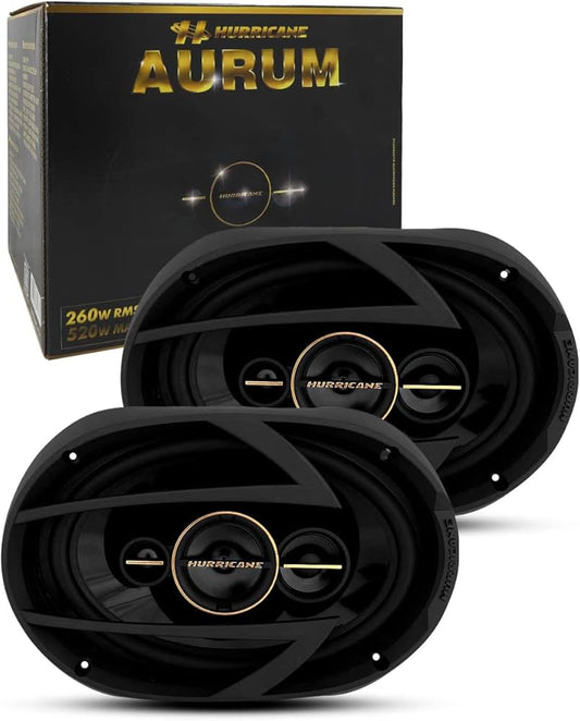 Alto Falante 6X9 Hurricane Aurum Quadriaxial