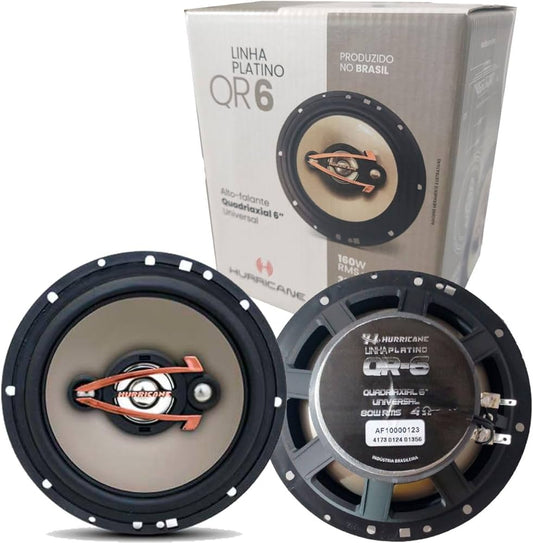 Alto Falante 6" Hurricane Platino Quadriaxial