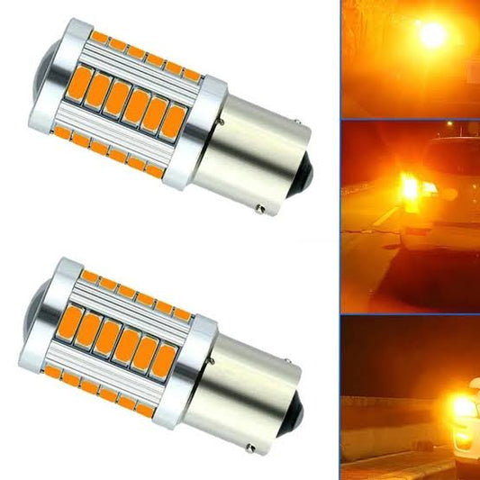 Par de Lâmpada de LED Âmbar 1 Polo