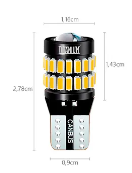 Lâmpada de LED âmbar T10 Projetor