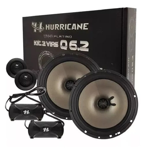 Alto Falante Kit 2 Vias Hurricane Platino
