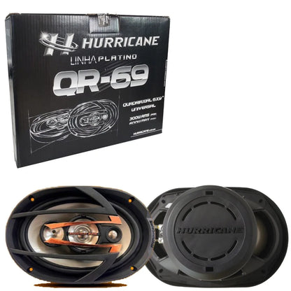Alto Falante 6X9 Hurricane Platino Quadriaxial